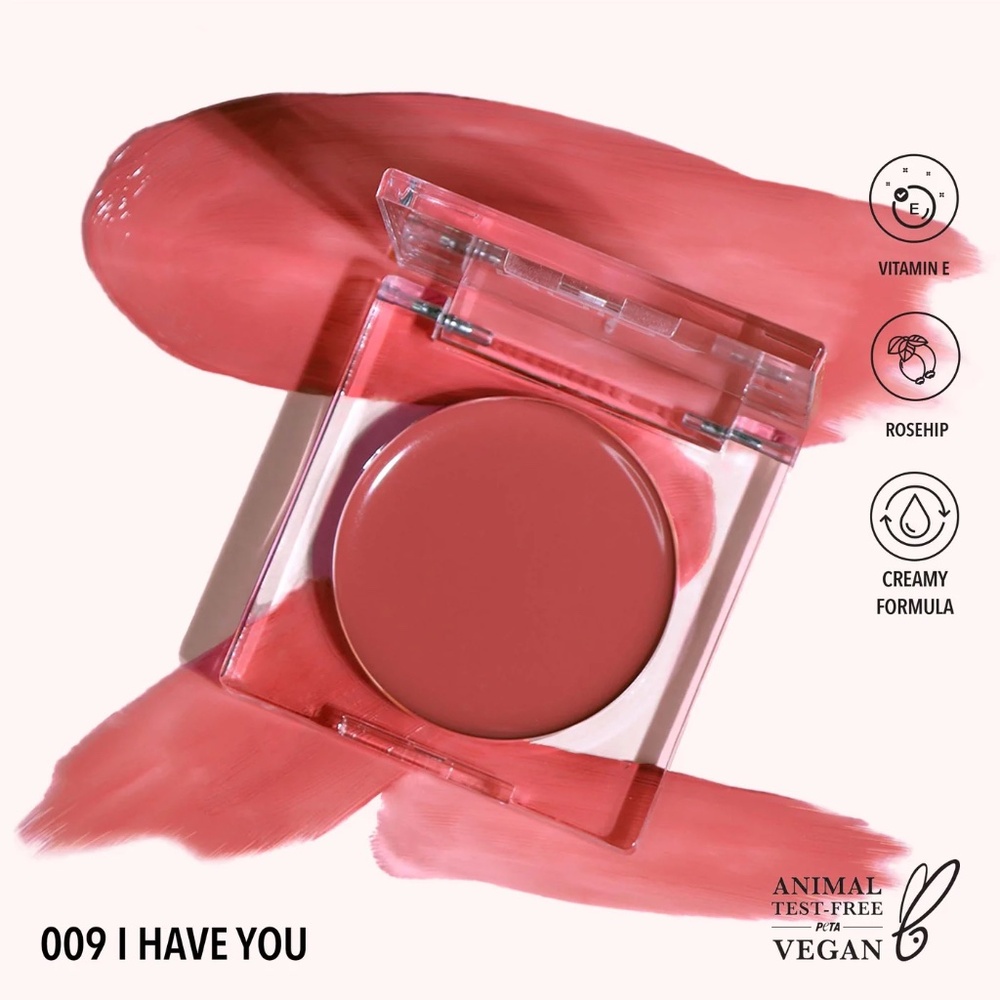 Moira Loveheat Flirty Cruelty Free Vitamin E Dewy Finish Buildable Cream BLUSH
